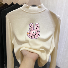 批发儿童半高领德绒打底衫<b class='q'>秋</b>冬内搭女童装长袖T恤<b class='q'>秋</b>冬百搭洋气上衣