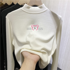 批发儿童半高领德绒打底衫<b class='q'>秋</b>冬内搭女童装长袖T恤<b class='q'>秋</b>冬百搭洋气上衣