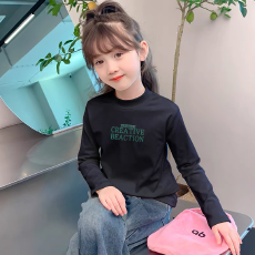 批发儿童半高领德绒打底衫秋<b class='q'>冬</b>内搭女童装长袖T恤秋<b class='q'>冬</b>百搭洋气上衣