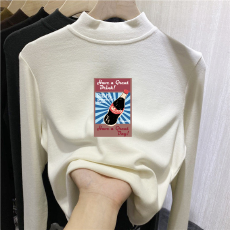 批发儿童半高领德绒打底衫秋<b class='q'>冬</b>内搭女童装长袖T恤秋<b class='q'>冬</b>百搭洋气上衣