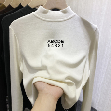 批发儿童半高领德绒打底衫秋<b class='q'>冬</b>内搭女童装长袖T恤秋<b class='q'>冬</b>百搭洋气上衣