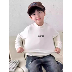 批发<b class='q'>男童</b>德绒<b class='q'>半高领</b><b class='q'>长袖</b>T恤秋新款街头潮流休闲儿童外穿打底衫