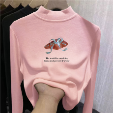 批发儿童半高领德绒打底衫秋<b class='q'>冬</b>内搭女童装长袖T恤秋<b class='q'>冬</b>百搭洋气上衣