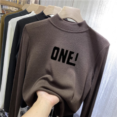 批发儿童半高领德绒打底衫秋<b class='q'>冬</b>内搭女童装长袖T恤秋<b class='q'>冬</b>百搭洋气上衣