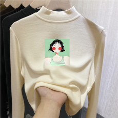 批发儿童半高领德绒打底衫秋<b class='q'>冬</b>内搭女童装长袖T恤秋<b class='q'>冬</b>百搭洋气上衣