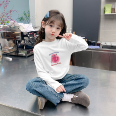 批发儿童半高领德绒<b class='q'>打底衫</b>秋冬内搭<b class='q'>女童</b>装长袖T恤秋冬百搭洋气上衣