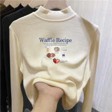 批发<b class='q'>儿童</b>半高领德绒打底衫秋冬内搭女童装长袖T恤秋冬百搭洋气上衣