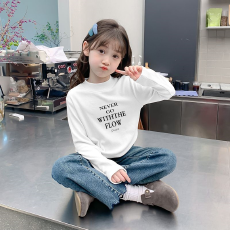 批发儿童半高领德绒<b class='q'>打底衫</b>秋冬内搭<b class='q'>女童</b>装长袖T恤秋冬百搭洋气上衣