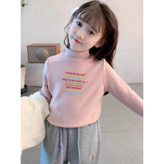 批发儿童半高领德绒<b class='q'>打底衫</b>秋冬内搭<b class='q'>女童</b>装长袖T恤秋冬百搭洋气上衣