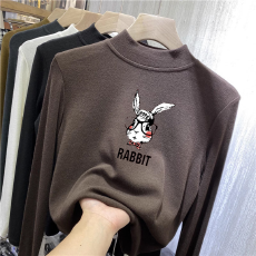 批发儿童半高领德绒打底衫秋冬内搭女童装长袖<b class='q'>T</b><b class='q'>恤</b>秋冬百搭洋气上衣