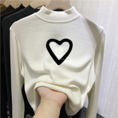 批发<b class='q'>儿童</b>半高领德绒打底衫秋冬内搭女童装长袖T恤秋冬百搭洋气上衣