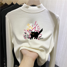 批发<b class='q'>儿童</b>半高领德绒打底衫秋冬内搭女童装长袖T恤秋冬百搭洋气上衣