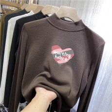 批发儿童半高领德绒打底衫秋冬内搭<b class='q'>女童</b>装长袖<b class='q'>T</b><b class='q'>恤</b>秋冬百搭洋气上衣