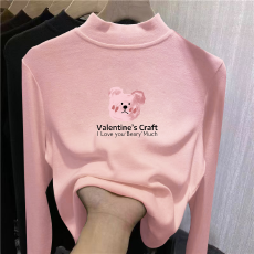 批发儿童半高领德绒打底衫秋冬内搭<b class='q'>女童</b>装长袖<b class='q'>T</b><b class='q'>恤</b>秋冬百搭洋气上衣