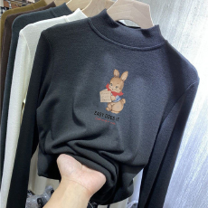 批发儿童半高领德绒打底衫秋冬内搭<b class='q'>女童</b>装长袖<b class='q'>T</b><b class='q'>恤</b>秋冬百搭洋气上衣