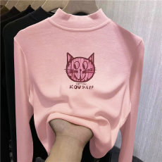 批发儿童半高领德绒打底衫秋冬内搭<b class='q'>女童</b>装长袖<b class='q'>T</b><b class='q'>恤</b>秋冬百搭洋气上衣