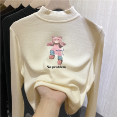 批发儿童半高领德绒打底衫秋冬内搭<b class='q'>女童</b>装长袖<b class='q'>T</b><b class='q'>恤</b>秋冬百搭洋气上衣