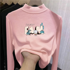 批发儿童半高领德绒打底衫秋冬内搭<b class='q'>女童</b>装长袖<b class='q'>T</b><b class='q'>恤</b>秋冬百搭洋气上衣