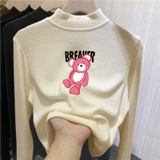 批发儿童半高领德绒打底衫秋冬内搭<b class='q'>女童</b>装长袖<b class='q'>T</b><b class='q'>恤</b>秋冬百搭洋气上衣