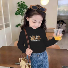 批发儿<b class='q'>童</b>半高领德绒打底衫秋冬内搭女<b class='q'>童</b>装<b class='q'>长袖</b><b class='q'>T</b><b class='q'>恤</b>秋冬百搭洋气上衣