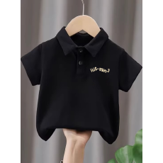 批发儿童短袖上衣<b class='q'>夏</b>季装新款卡通印花polo衫洋气休闲宽松百搭上衣