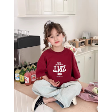 批发纯棉<b class='q'>女</b><b class='q'>童</b>韩版洋气短袖T恤夏装新款<b class='q'>百搭</b>圆领印花休闲上衣潮