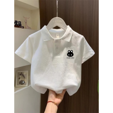 批发<b class='q'>儿童</b>短袖上衣夏季装新款卡通印花polo衫洋气休闲宽松百搭上衣