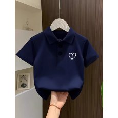 批发儿童短袖上衣夏季装新款卡通印花polo衫洋气休闲<b class='q'>宽松</b>百搭上衣