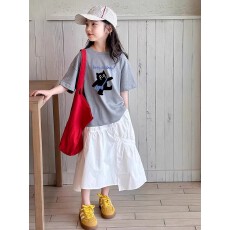 批发纯棉<b class='q'>女童</b>洋气<b class='q'>短袖</b><b class='q'>T</b><b class='q'>恤</b>夏装新款百搭圆领印花休闲百搭上衣