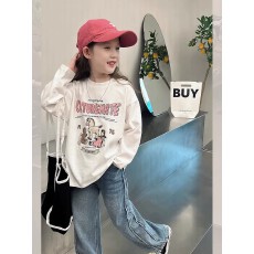 批发纯棉女童长袖T恤春秋新款韩版儿童洋气宝宝时髦百搭上衣