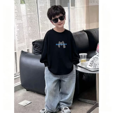 批发纯棉 带螺纹袖口<b class='q'>男童</b><b class='q'>长袖</b><b class='q'>T</b><b class='q'>恤</b>春秋装新款儿童时尚圆领百搭<b class='q'>t</b><b class='q'>恤</b>