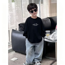 批发纯棉 带螺纹袖口<b class='q'>男童</b><b class='q'>长袖</b><b class='q'>T</b><b class='q'>恤</b>春秋装新款儿童时尚圆领百搭<b class='q'>t</b><b class='q'>恤</b>