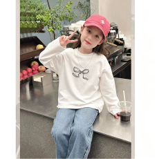 批发纯棉女童长袖T恤春<b class='q'>秋</b>新款韩版儿童洋气宝宝时髦百搭上衣