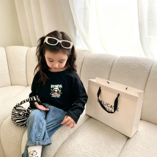 批发纯棉女童长袖T恤春<b class='q'>秋</b>新款韩版儿童洋气宝宝时髦百搭上衣