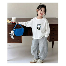批发纯棉女童长袖T恤春<b class='q'>秋</b>新款韩版儿童洋气宝宝时髦百搭上衣