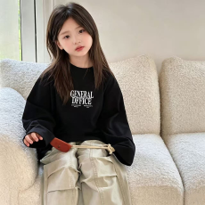 批发纯棉女童<b class='q'>长袖</b><b class='q'>T</b><b class='q'>恤</b>春秋新款韩版儿童洋气<b class='q'>宝宝</b>时髦百搭上衣