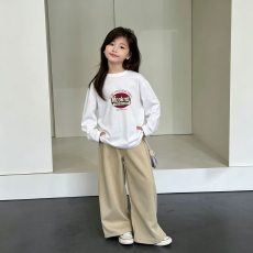 批发纯棉女童<b class='q'>长袖</b><b class='q'>T</b><b class='q'>恤</b>春秋新款韩版儿童洋气<b class='q'>宝宝</b>时髦百搭上衣