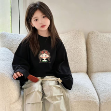 批发纯棉女童<b class='q'>长袖</b><b class='q'>T</b><b class='q'>恤</b>春秋新款韩版儿童洋气<b class='q'>宝宝</b>时髦百搭上衣