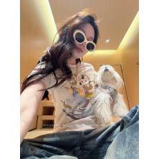 批发马年限定摇摆<b class='q'>木马</b>做旧印花<b class='q'>小</b>版修身圆领短袖T恤女