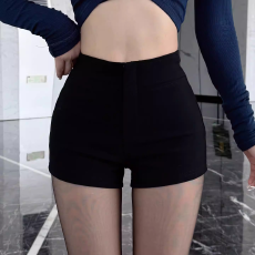 批发2026年新款高腰短<b class='q'>裤</b>女弹力<b class='q'>显瘦</b>小个子辣妹包臀紧身超短热<b class='q'>裤</b>