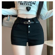 批发美式辣妹修身显瘦运动短裤女2026夏季<b class='q'>新款</b>高级感直筒包臀热裤