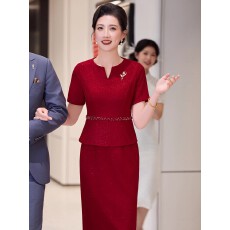 批发喜婆婆婚宴装2026新款年轻高贵婚礼<b class='q'>连衣裙</b>结婚礼服妈妈订婚小个子