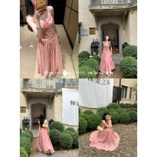 批发重磅法系4M耗料大裙摆吊带<b class='q'>连衣裙</b>