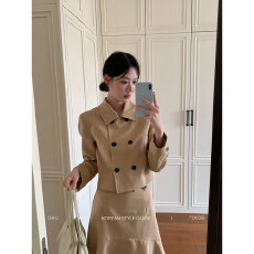 批发DHU大<b class='q'>花</b>【凯莉漫记】韩系短款外套鱼尾半裙都市气质时尚套装裙