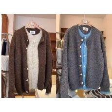 批发特价假两件毛衣 复古慵懒风长袖毛衣外套秋冬设计感上衣