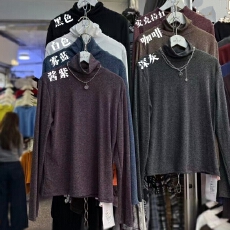 批发2025冬季新款高领保暖内搭打底衫女气质时尚百搭显瘦纯色上衣<b class='q'>大码</b>