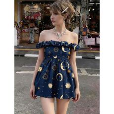 批发2026新款时尚洋气时髦上衣女遮肉显瘦设计感小众别致一字肩<b class='q'>衬衫</b>