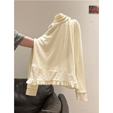 批发韩式半<b class='q'>高领</b>不规则拼接下摆长袖T恤德绒加厚<b class='q'>打底衫</b>秋冬内搭上衣女