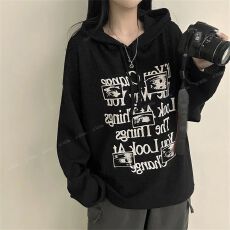 批发高品质格子纹卫衣女士新款女装薄款春秋冬加绒外套大码上衣<b class='q'>服</b>网红