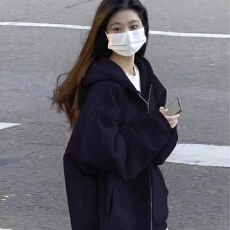 批发华棉复合银狐绒-牛奶丝 双层帽  纯棉螺纹 加绒加厚卫衣